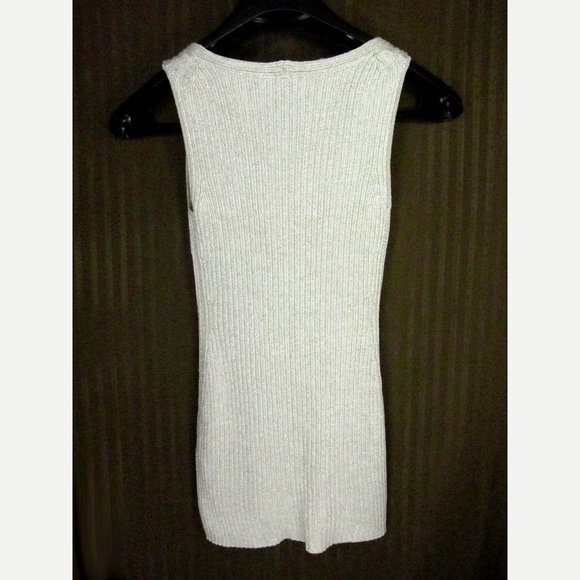 di vita DI LUXE Sleeveless Sweater Top Sz XS Beige - Picture 5 of 5